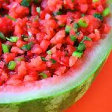 Watermelon Canteloupe Salsa