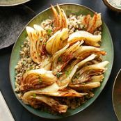 Braised Fennel with Lentil-Quinoa Pilaf