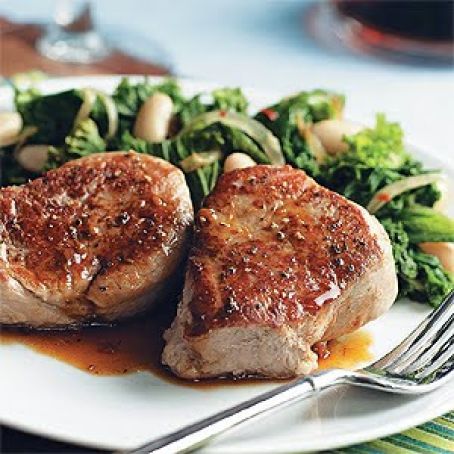 Pork Medallions with cider sauce