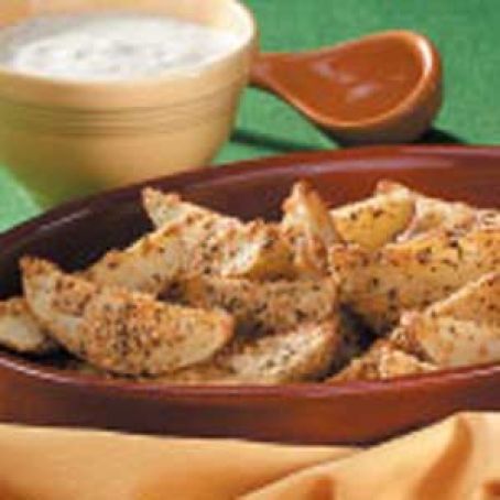 Roasted Parmesan Potato Wedges Recipe