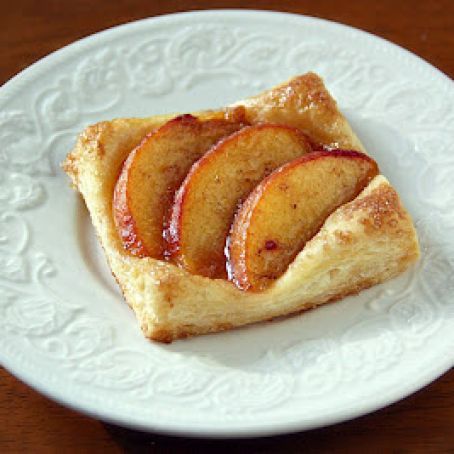 Puff Pastry Peach Tartlets