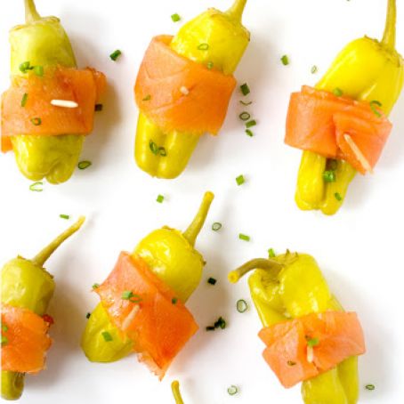 Stuffed Pepperoncini with Smoked Salmon