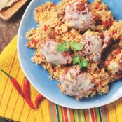Salsa Chicken Thighs with Rice (Blue Jean Chef)