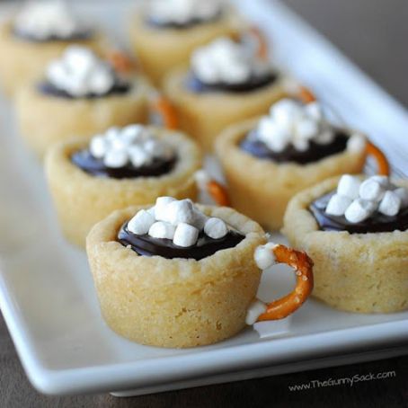 Hot Chocolate Cookie Cups