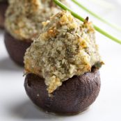Make Ahead Stuffed Mushrooms with Homemade Bread Crumbs