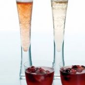 Sorbet and Champagne Cocktail