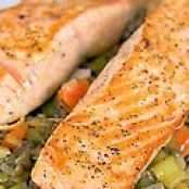 Salmon with Lentils