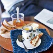 Baked Eggs en Cocotte with Basil