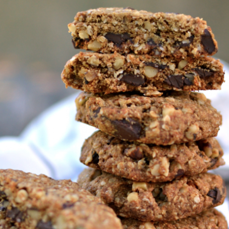 Walnut Chocolate Chunk Oatmeal Cookies