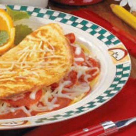 Individual Pizza Omelet