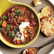 Indian Spiced Lentils and Lamb