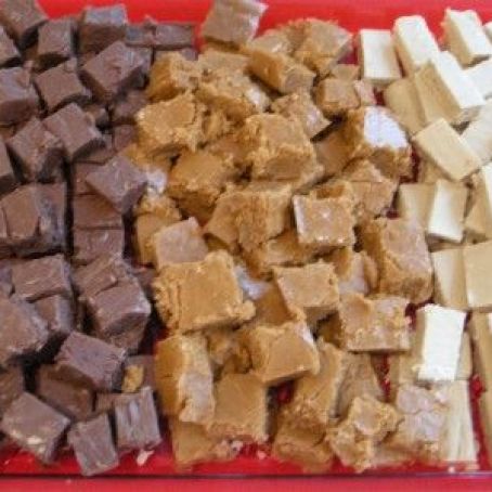 Cinnabun, Chocolate, and Peanut Butter Fudge