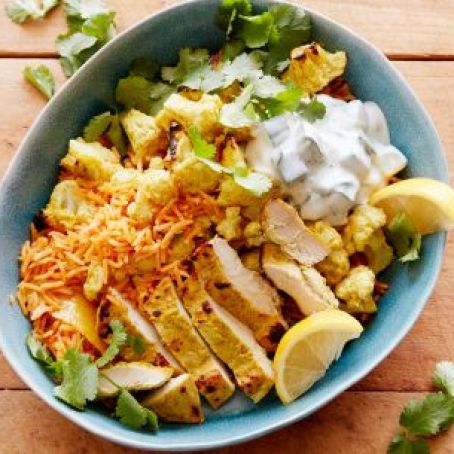 Tandoori Chicken and Cauliflower Rice Bowl