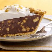 Dark Chocolate-Walnut Caramel Pie