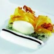 Pineapple Scarves with Yogurt and Cocoa