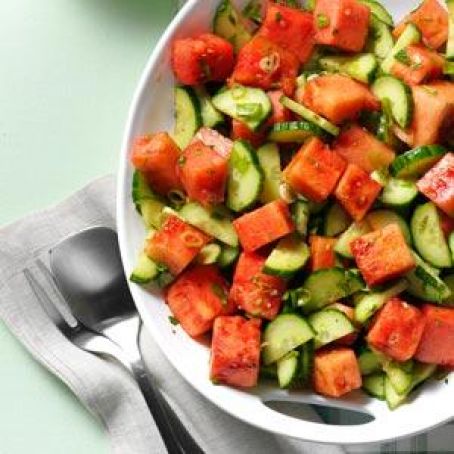 Top Minty Watermelon-Cucumber Salad Recipe