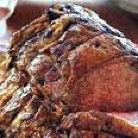 Roast Prime Rib With Madeira Sauce And Horseradish Sauce
