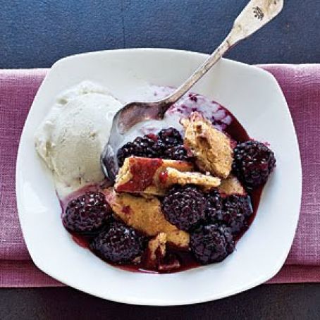 Blackberry Cobbler - Lattice-Topped