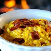 Cheesy Cream Corn with Smoky Bacon