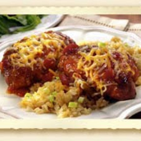 Glazed Chicken with Western Cheese Rice