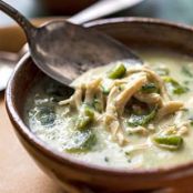 Creamy Green Chile Chicken Soup