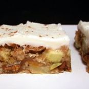 Frosted Cinnamon Apple Bars