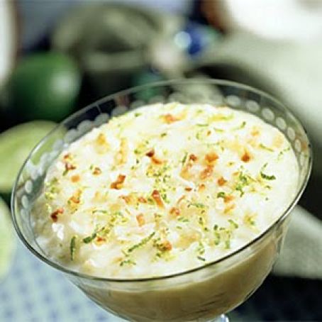 Coconut Lime Rice Pudding