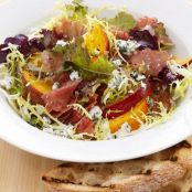 Fruit and Gorgonzola Salad with Prosciutto