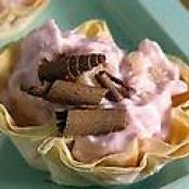 Mascarpone with Raspberry and Pineapple