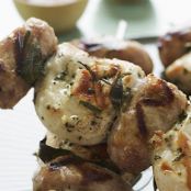 Skewers of Sage Chicken with Sweet Italian Sausage