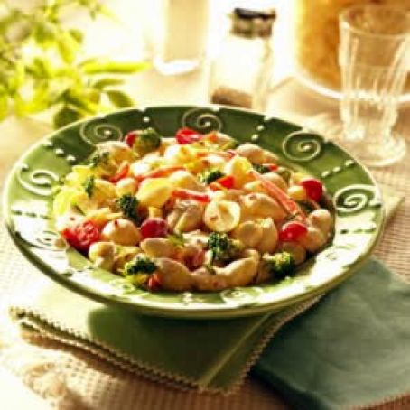 CREAMY SHELL PASTA SALAD