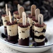 Frozen Peanut Butter Pie Pops