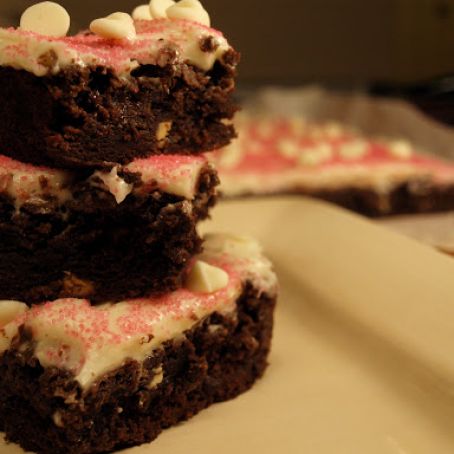 Triple Chocolate Love Brownies with Cream Cheese Frosting