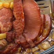 Crock Pot Brown Sugar Pineapple Ham!