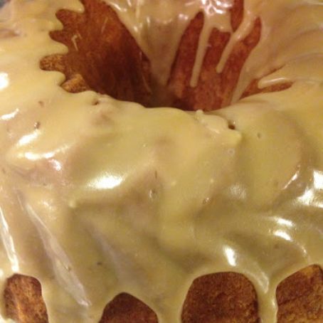 Buttermilk Cake with Caramel Glaze