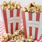 Homemade Caramel Popcorn and Peanuts