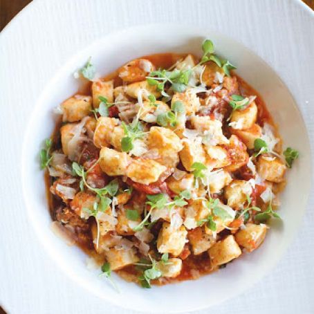 Ricotta Gnocchi & Sweet Sausage Bolognese