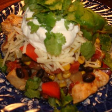 Mexican Rice Bowl With Chicken