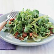 Crunchy Asian Pea Salad with Honeyed Bacon