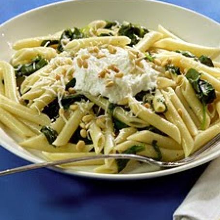 Penne with Ricotta and Pine Nuts