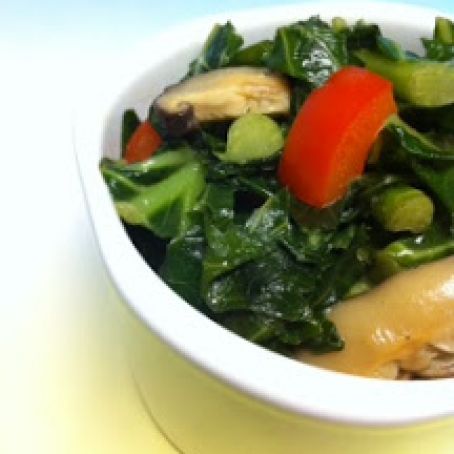 Collard Greens with Coconut Milk