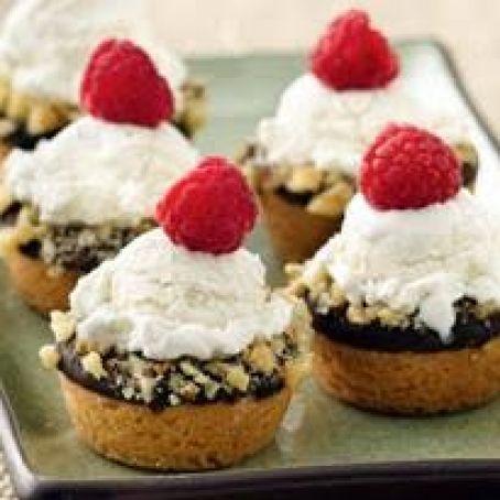 Mini Ice Cream Cookie Cups