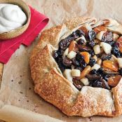 Spiced Fruit Tart with Buttermilk Whipped Cream