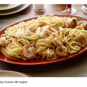 Shrimp Scampi with Linguini