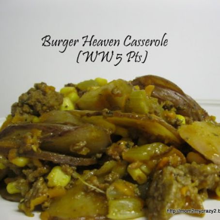 Entree, Hamburger: Burger Potato Veggie Casserole (WW 5 Pts)