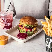Double Drive-Thru Vegan Veggie Burgers