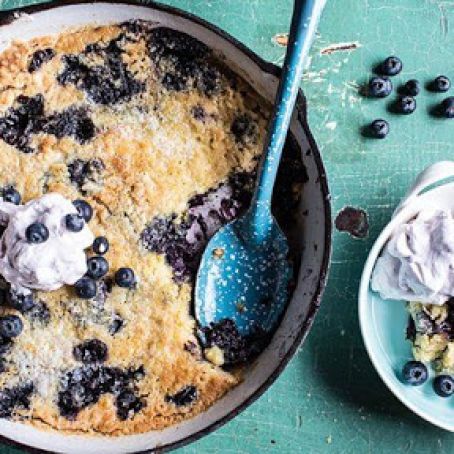 Blueberry Cream Dump Cake