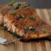 Maple-Balsamic Glazed Salmon