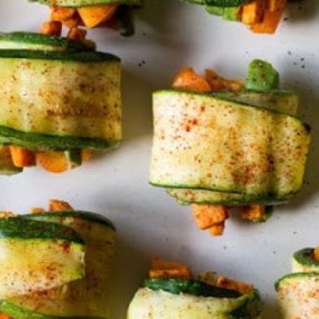 Vegan Zucchini Sweet Potato Rolls