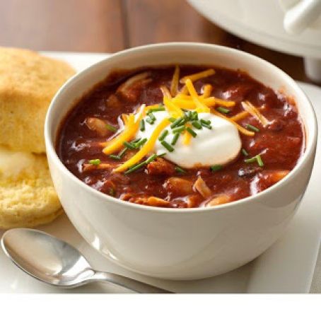 Easy Three Bean and Turkey Chili